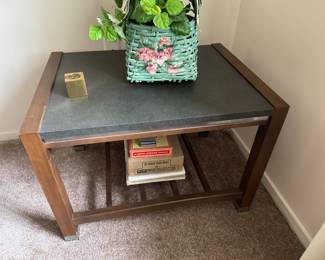 slate & wood table