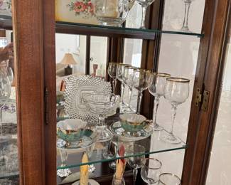 glassware, crystal and  porcelain