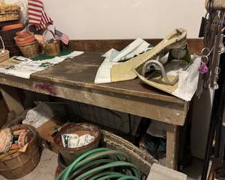 nice garage wood work table