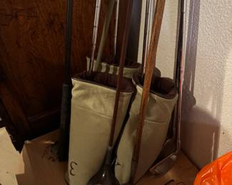 vintage wood shaft clubs
