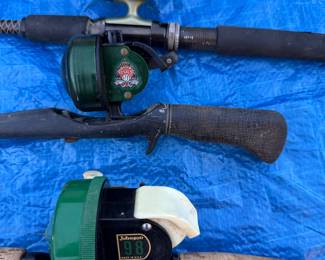 Shakespeare 1700 - Johnson 40th - Johnson 98 - just a few of the reels - not to mention the reels