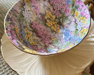 antique Shelley Rock Garden tea cup 