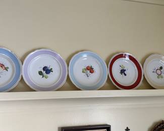 selection of vintage porcelain luncheon plates 