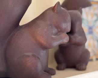 ceramic squirrel figurines 