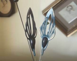 Victorian long stick pins for hats 