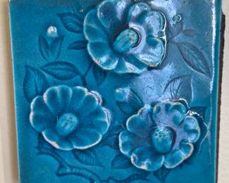 antique blue porcelain tile 