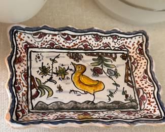 antique ceramic little dish 