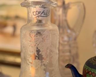 Early American Pattern Glass Cruets 