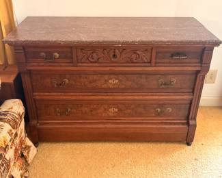 Stunning marble top chest of drawers