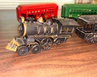 Cast iron toy trains