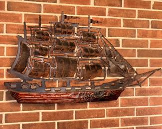 Incredible metal sailboat
