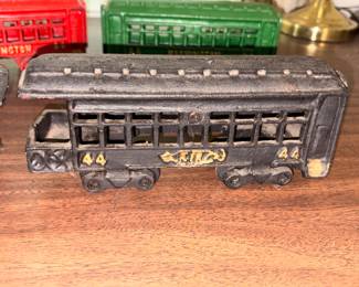 Cast iron toy trains