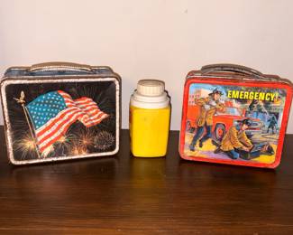 Vintage metal tin lunchbox