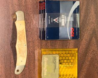 Miscellaneous ammo and pocket knife