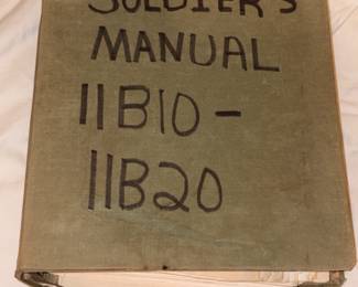 Vintage military manual