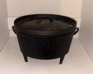 Large cast-iron cauldron