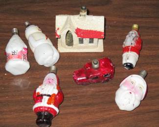 antique light  bulbs / house 