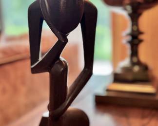 Mid century wooden sculpture 