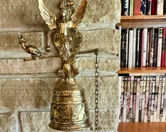 Brass bell with chain pull
