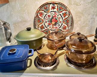 Club aluminum, enameled cast iron, Vision cookware