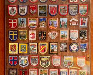 Framed travel patches 