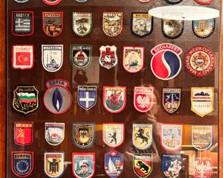 Framed travel patches 