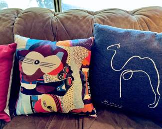 Picasso and Miro inspired pillows