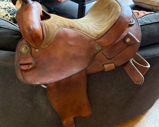 Billy Cook barrel racing saddle 