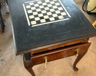 Checkers side table