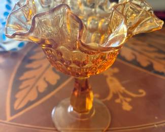 Fenton amber glass