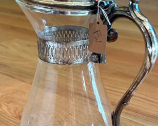 Silver plate coffee carafe