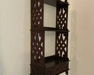 Chinese Chippendale Style Hanging Shelf