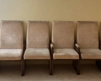 Set Of 6 Brutalist Dining Room Chairs
