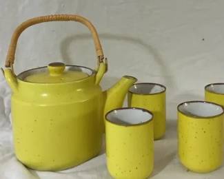 Vintage Yellow Teapot