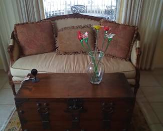 Korean chest and antique couch
