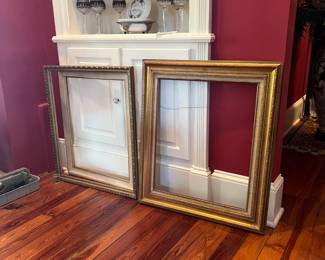 Odd gold frames.