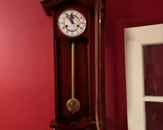 Mahogany wall clock