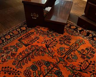 Mahogany bed step