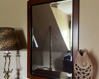 Mahogany framed mirror
