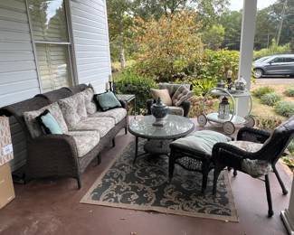 Very nice out door wicker set.