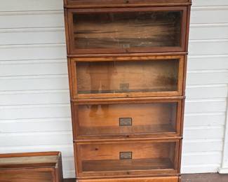 5 Stack oak barrister bookcase.