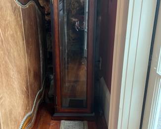 Mahogany display case.