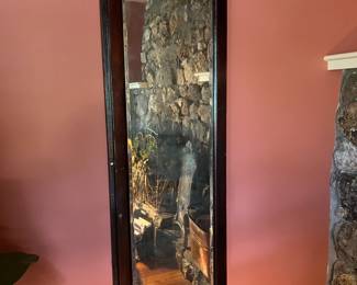 Black painted tall mirror