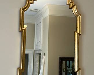 Gold framed decorator mirror