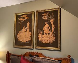 Pair oriental prints