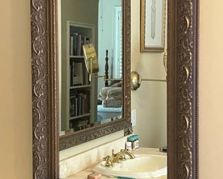 Beveled glass mirror