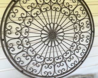 Large metal wall deorations.