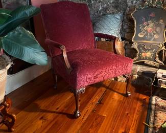 Queen Anne arm chair.