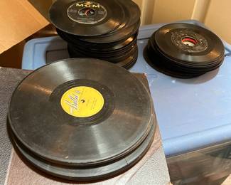 early records. Albums & 45's