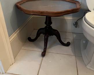 Mahogany glass top table